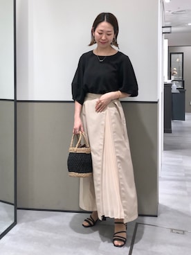 「YECCA VECCA（イェッカヴェッカ）のアイテム」を使った、k..さん（レディース・157cm）の春コーディネート