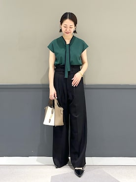 「アイテム（パンプス）」を使った、k..さん（レディース・157cm）の夏コーディネート