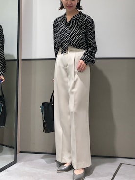 「YECCA VECCA（イェッカヴェッカ）のアイテム（トートバッグ）」を使った、k..さん（レディース・157cm）の冬コーディネート