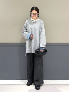 「YECCA VECCA（イェッカヴェッカ）のアイテム（パンツ）」を使った、k..さん（レディース・157cm）の秋コーディネート