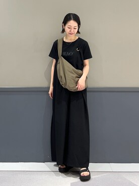 「YECCA VECCA（イェッカヴェッカ）のアイテム（オールインワン・サロペット）」を使った、k..さん（レディース・157cm）の夏コーディネート