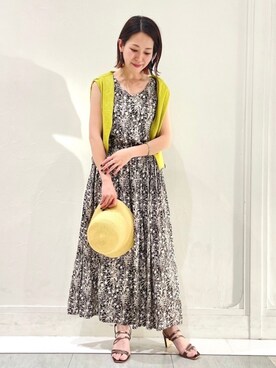 「YECCA VECCA（イェッカヴェッカ）のアイテム（帽子）」を使った、k..さん（レディース・156cm）の春コーディネート