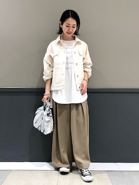 「YECCA VECCA（イェッカヴェッカ）のアイテム」を使った、k..さん（レディース・157cm）の冬コーディネート