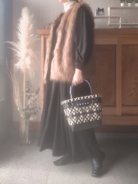 「ECRIRE×miho.a.nico」｜Sari☺︎さん（レディース・167cm）の冬コーディネート