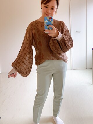 Ameri（アメリ）の「MEDI LACE JACQUARD KNIT（ニット/セーター）」 - WEAR