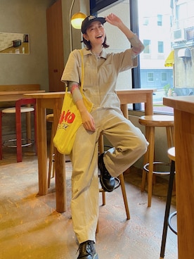 「ごきげんウィーク」｜「アイテム（ブーツ）」を使った、高千 真穂さん（レディース・165cm）の春コーディネート