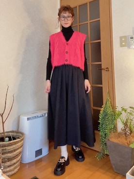 高千 真穂さん(レディース・165cm)の冬コーディネート