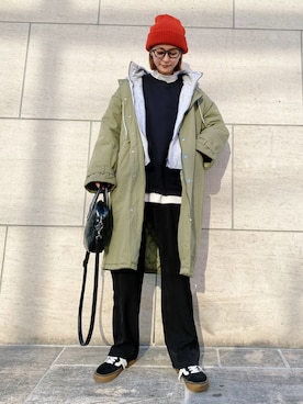 高千 真穂さん（レディース・165cm）の冬コーディネート