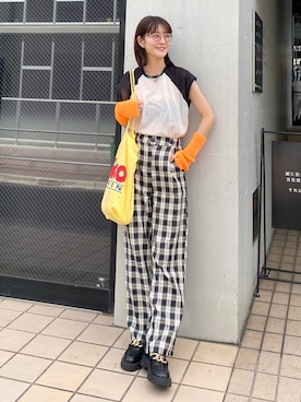 高千 真穂さん（レディース・165cm）の夏コーディネート