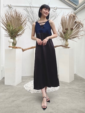 「MARTE（マルテ）のアイテム」を使った、高千 真穂さん（レディース・165cm）の春コーディネート