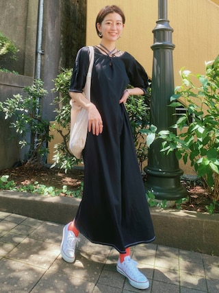 ★MURRAL完売Chipped halfsleeve dress★ワンピース MURRAL（ミューラル）の「MURRAL/mu21ss-0906 ivy halfsleeve