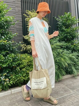 高千 真穂さん（レディース・165cm）の夏コーディネート