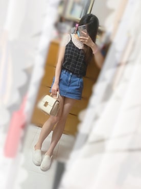 「campion（-）のアイテム」を使った、MAIZESUMMMさん（レディース・164cm）の夏コーディネート