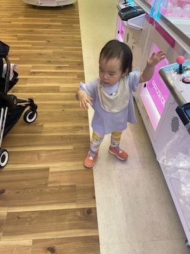 「GAP（ギャップ）のアイテム（パンツ）」を使った、shiika＊さん（キッズ・80cm）の夏コーディネート