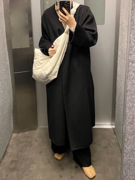 「MAISON SPECIAL（メゾンスペシャル）のアイテム（モッズコート）」を使った、7さん（レディース・157cm）の冬コーディネート