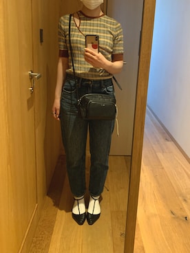 「UNIQLOデニム」｜yさん（レディース・161cm）の春コーディネート