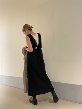 あやさんの「バックデザインノースリワンピース」を使ったコーディネート