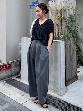 「Ungrid（アングリッド）のアイテム」を使った、あやさん（レディース・164cm）の夏コーディネート
