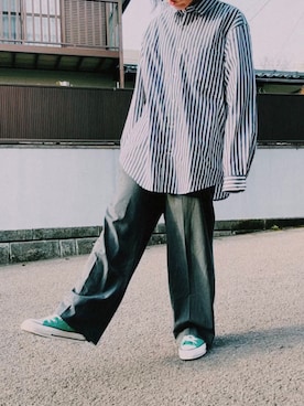 「CONVERSE（コンバース）の＜CONVERSE＞ALL STAR US COLORS ハイカット/スニーカー（スニーカー）」を使った、fukka.さん（レディース・157cm）の春コーディネート