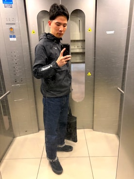 「アイテム（ナイロンジャケット）」を使った、ゆうさん（メンズ・168cm）の秋コーディネート