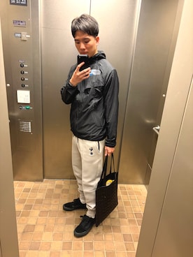 「アイテム（ナイロンジャケット）」を使った、ゆうさん（メンズ・168cm）の秋コーディネート