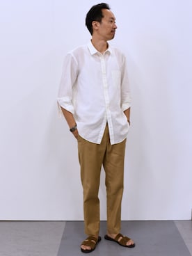 「SHIPS（シップス）のアイテム」を使った、瀬藤さん（メンズ・177cm）の夏コーディネート