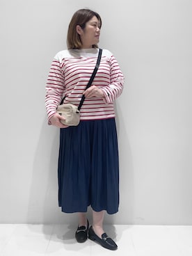 「Lee（リー）のアイテム（ショルダーバッグ）」を使った、みいちゃんさん（レディース・163cm）の春コーディネート