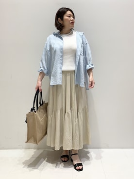 「grove（グローブ）のアイテム」を使った、みいちゃんさん（レディース・163cm）の夏コーディネート
