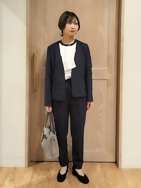 「レディーススーツ」｜YUKIさん（レディース・156cm）の夏コーディネート