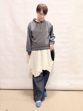 「Airpapel（エアパペル）のアイテム」を使った、natsushoola727さん（レディース・162cm）の冬コーディネート