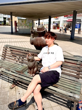 「COACH（コーチ）のアイテム」を使った、tsuyoshis29さん（メンズ・166cm）の春コーディネート