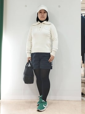 「adabat（アダバット）のアイテム」を使った、とみーさん（レディース・155cm）の冬コーディネート