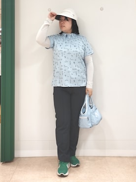 「adabat（アダバット）のアイテム」を使った、とみーさん（レディース・155cm）の春コーディネート