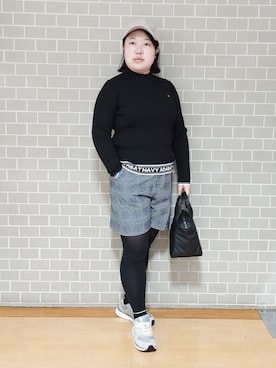 「adabat（アダバット）のアイテム」を使った、とみーさん（レディース・155cm）の秋コーディネート