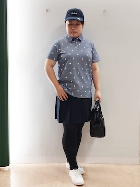 「adabat（アダバット）のアイテム」を使った、とみーさん（レディース・155cm）の夏コーディネート