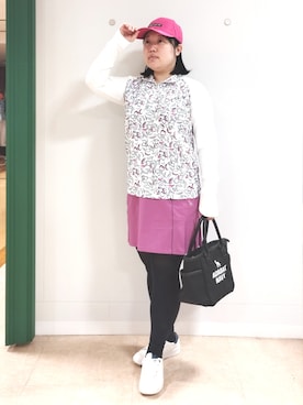 「adabat（アダバット）のアイテム」を使った、とみーさん（レディース・155cm）の春コーディネート