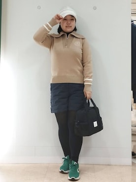 「adabat（アダバット）のアイテム」を使った、とみーさん（レディース・155cm）の冬コーディネート