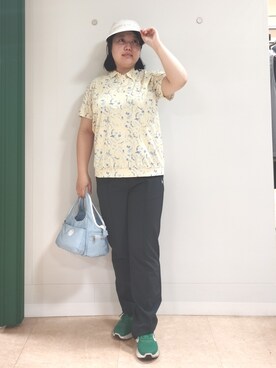 「adabat（アダバット）のアイテム」を使った、とみーさん（レディース・155cm）の春コーディネート