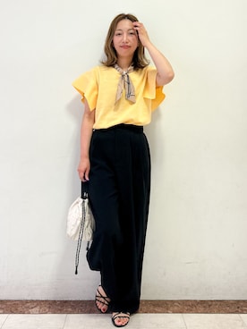 「OPAQUE.CLIP（オペークドットクリップ）のアイテム」を使った、madokaさん（レディース・157cm）の夏コーディネート