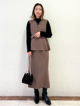 madokaさん（レディース・157cm）の冬コーディネート