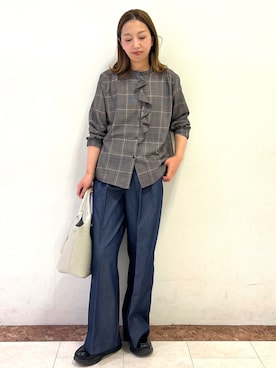 「マシンウォッシャブル」｜madokaさん（レディース・157cm）の秋コーディネート