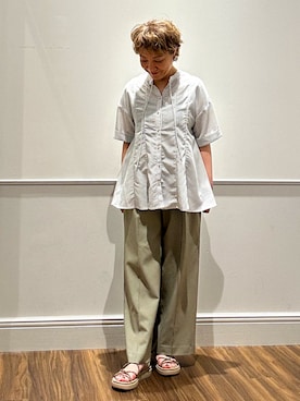 「grove（グローブ）のアイテム」を使った、toshimiさん（レディース・157cm）の夏コーディネート