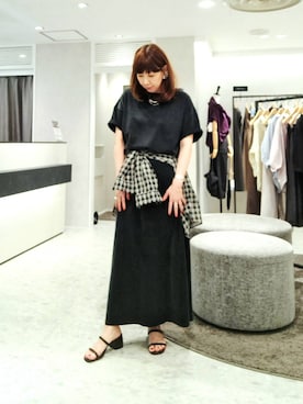 「UNTITLED（アンタイトル）のアイテム」を使った、MAMIさん（レディース・159cm）の夏コーディネート
