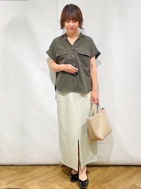 「index（インデックス）のアイテム」を使った、なかさん（レディース・157cm）の春コーディネート
