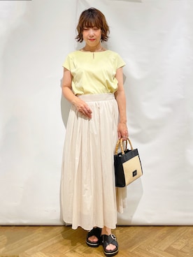「index（インデックス）のアイテム」を使った、なかさん（レディース・157cm）の夏コーディネート