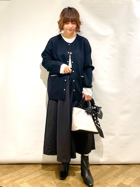 「index（インデックス）のアイテム」を使った、なかさん（レディース・157cm）の秋コーディネート