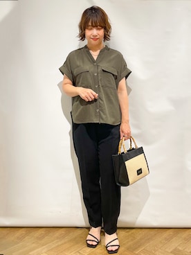 「index（インデックス）のアイテム」を使った、なかさん（レディース・157cm）の夏コーディネート