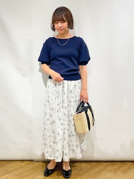 「index（インデックス）のアイテム」を使った、なかさん（レディース・157cm）の春コーディネート