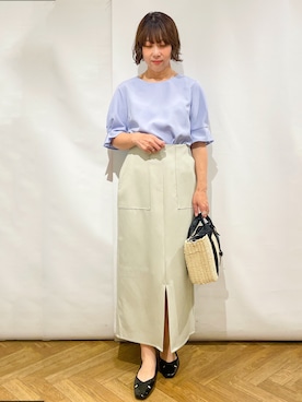 「index（インデックス）のアイテム」を使った、なかさん（レディース・157cm）の春コーディネート
