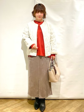 「index（インデックス）のアイテム」を使った、なかさん（レディース・157cm）の秋コーディネート